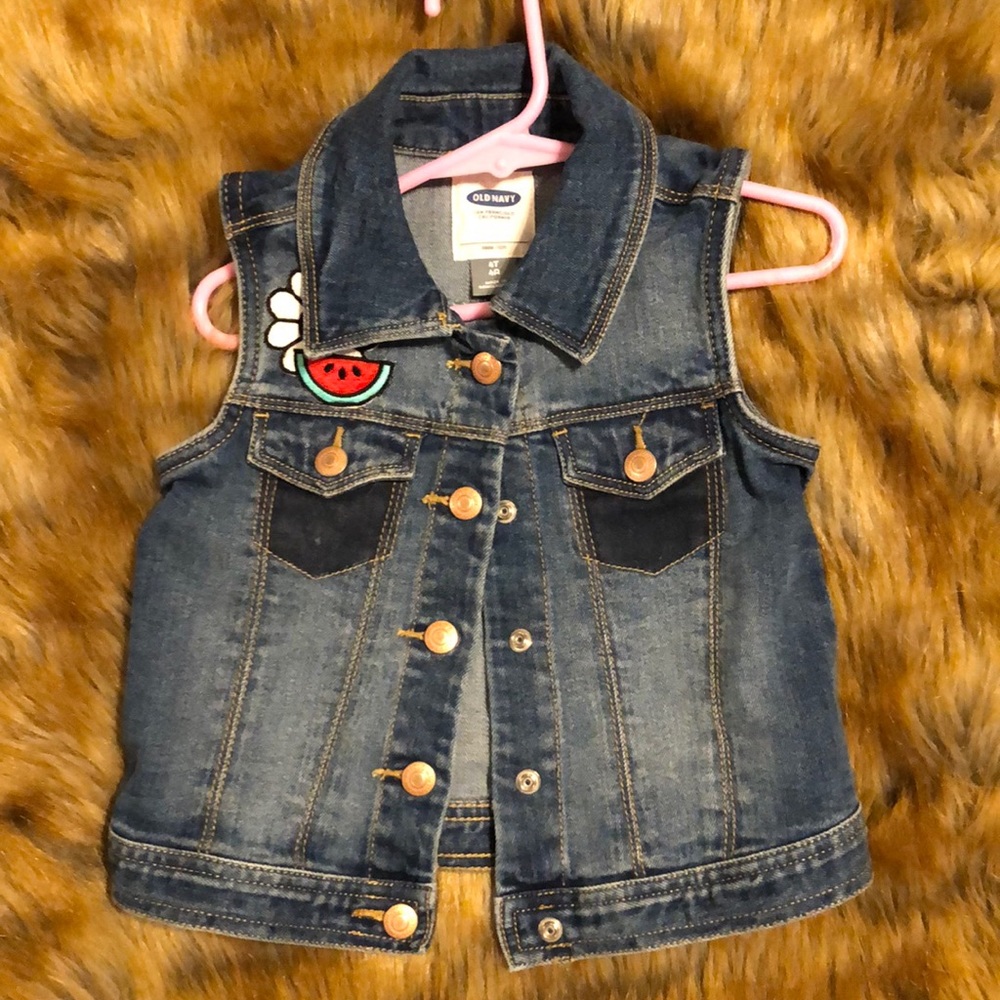 Toddler Girls denim vest